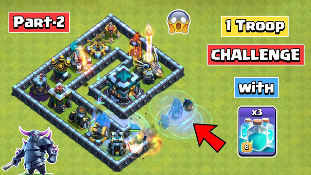 1 Troop Challenge with Clone Spell [PART-2] | Clash of Clans
