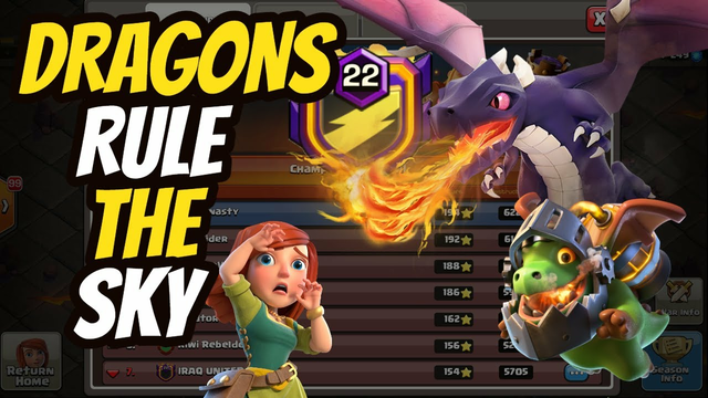 Dragons Rule The Sky At Town Hall 13 In Clash of Clans