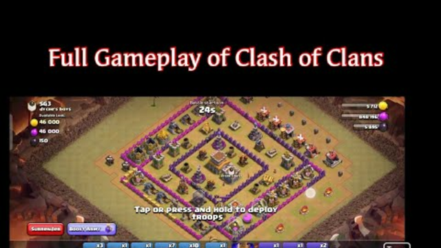 Clash of Clans Gameplay //Full video//