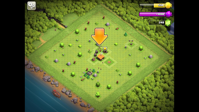 1 min 24 sec clash of clans 100% town hall 2