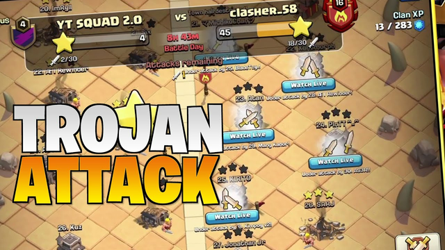 YT SQUAD 2.0 TROJAN AATACK ATTEMPT! - MISMATCHED! Clash of Clans [Tagalog/English]