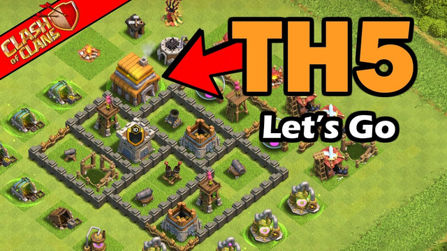 First Day Of Town Hall 5! Clash of Clans