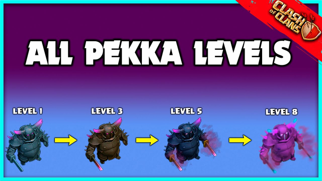 Upgrading All Pekka Levels in 15 Seconds | Clash of Clans All Pekka Levels #shorts