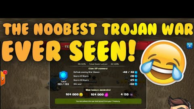 The Noobest Trojan War Ever Seen! | Clash Of Clans | Technot Gaming