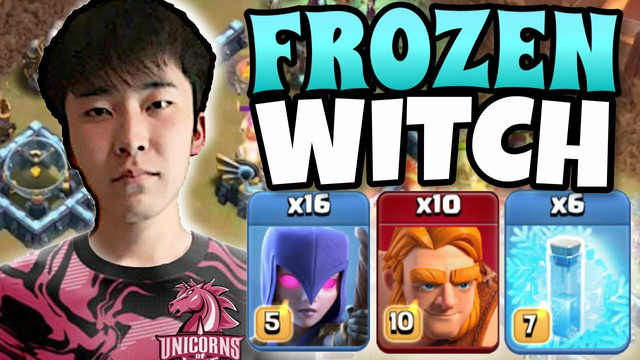 KOMAKUN used TH13 FROZEN WITCH in TOURNAMENT PLAYOFFS! Clash of Clans eSports | CCC Semifinals