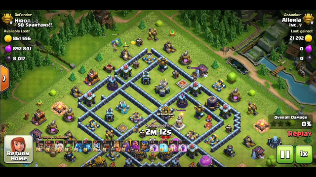 Clash of clans 3 Star Max TH 13 Queen charge/Lavaloon