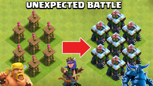 Archer Queen Vs Archer Tower Formation | Clash of Clans | Gameplay | Every Level Archer Queen | COC