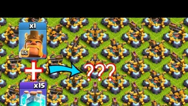 Coc Unstoppable Attack With 1 Max King | Clash Of Clans