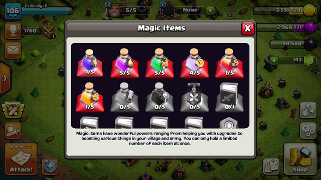 Selling all my things in clash of clans for youtube