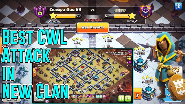 Best CWL Attack in New Clan! Best AIR & GROUNDS Attack Strategy TH13 ( Clash of Clans )
