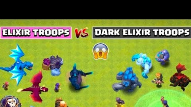 ELIXIR TROOPS VS DARK ELIXIR TROOPS | Clash of Clans