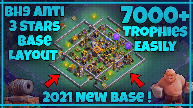 Bh9 base link | Bh9 best base 2021 | Clash of Clans | Youtube #Shorts