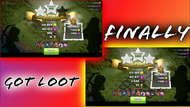 Finally getting some loot || Clash of Clans