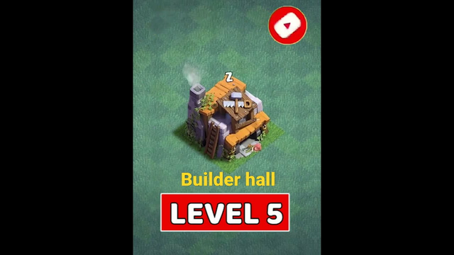 Builder Hall Level 1 To Max | Builder hall upgrade || #Clash of Clans  #shorts #cocshorts