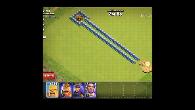 1000 Barbarians VS 1 Gaint Cannon. CLASH OF CLANS