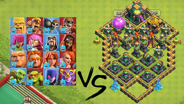 Traps vs Normal Troops + Super Troops in COC | Town Hall 14 Clash of Clans |