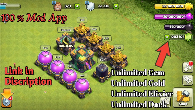 Clash of clans Town hall 14 Mod app Unlimited everything Link in discription || Clash of Clans ||