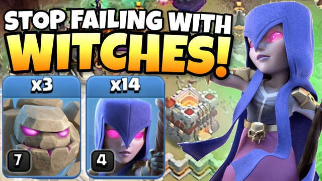 #1 Cause of FAILS in TH11 ZAP WITCH Attacks?! GOLEM PLACEMENT | Best TH11 Attacks | Clash of Clans