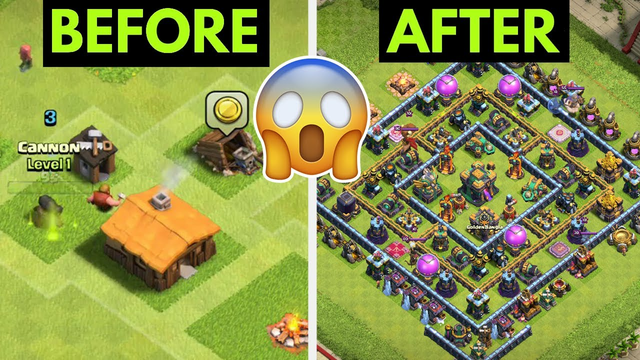 Town Hall 1 To Max Town Hall 14 in 30 minutes ! | Clash Of Clans Speedrun !