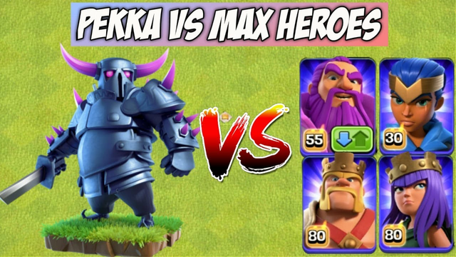 Max Level Heroes Vs Max Level P.E.K.K.A Vs Pets On Coc | Clash Of Clans |