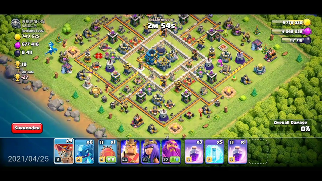 CLASH of CLANS  th13 ed attack strategy #staysafe #support