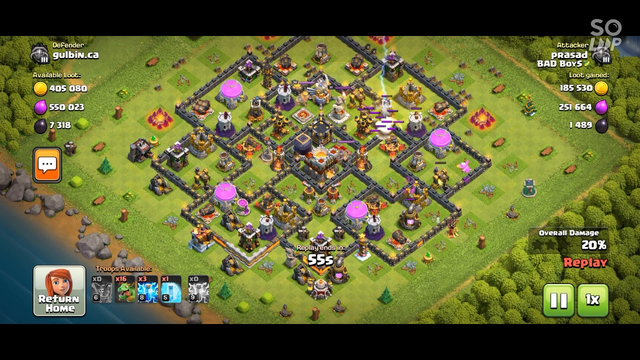 Clash of clans | Defending the base