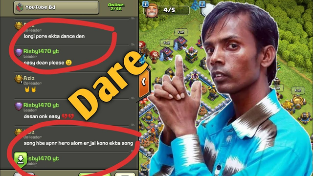 Truth and dare game in Clash of clans Bangla.