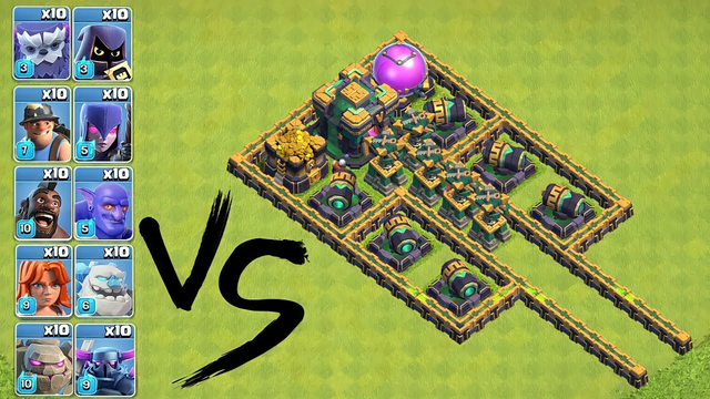 10 Max Level Troops VS Traps On COC | Town Hall 14 | Traps VS Troops |
