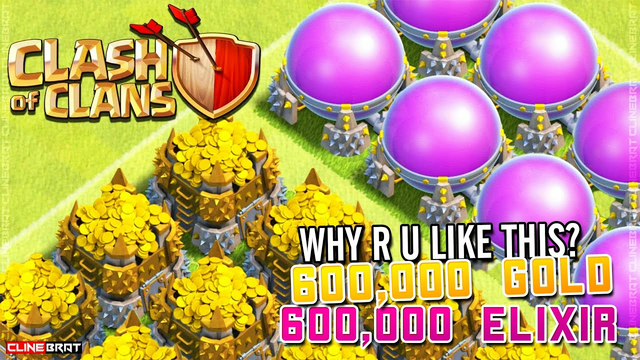Clash Of Clans (COC) 600K Elixir & Gold Loot Attack | Easy Home Village Type | All loots are FREE