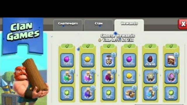 collecting clan game rewards in clash of clans // clash of clans //