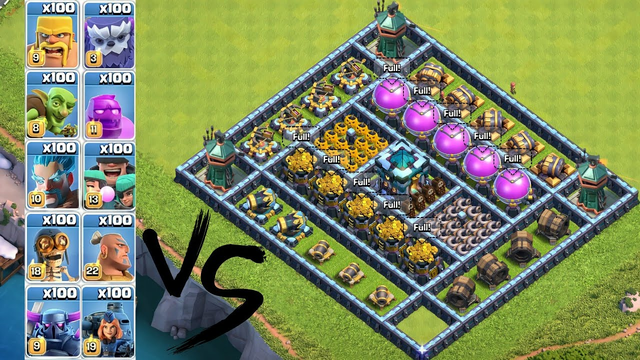 100 Max Troops vs Traps | Ultimate Traps Formation in COC |