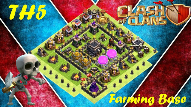 Best Farming Base (TH5) Clash of Clans (2021) with BASE LINK