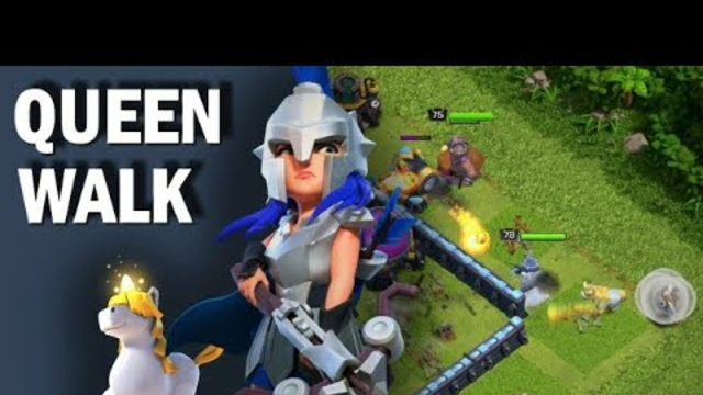 TH14 QUEEN WALK WITH UNICORN (PET) - 3STAR ATTACKS - Clash of Clans