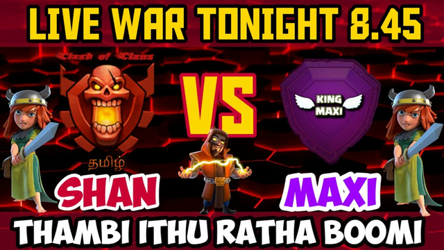 SHAN VS MAXI LIVE FRIENDLY WAR Clash of clans Tamil