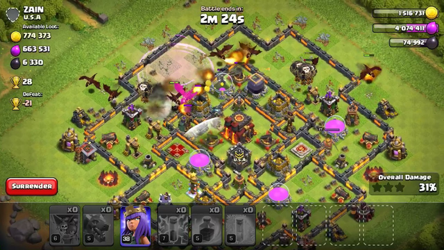 Loot In Clash Of Clans Dead Base Attack