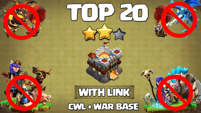 TOP 20 NEW TH11 WAR BASE + LINK | TH 11 CWL BASES AND TH 11 WAR BASES with Link CLASH OF CLANS Coc
