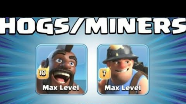 Th 13 max Clash of Clans #Hybrid_Attack 3 stars Miners and Hogriders #without_donation