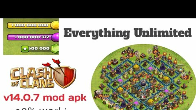 Clash of Clans mod apk latest version 14.0.7 | coc mod apk 2021 100% working | unlimited everything