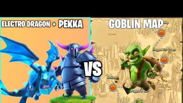 x2 P.E.K.K.A + Electro Dragon Vs Goblin Map On Coc | TH 14 | Clash Of Clans |