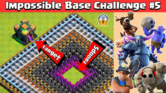 TOWN HALL 14 GIGA INFERNO IMPOSSIBLE BASE CHALLENGE #5 | CLASH OF CLANS