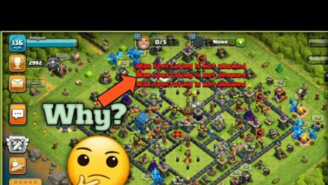 War Spectating is Not Allowed coc | Problem fix | Clash of Clans | Gamer Satan