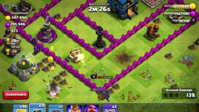 Clash of Clans Attacking base
