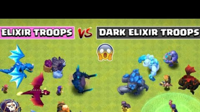 Dark Elixir Troops VS Elixir Troops | Clash Of Clans 2021