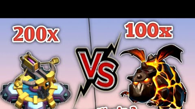 100x lava hound vs 200x x-bow | clash of clans | #clashofclans #clash4raj