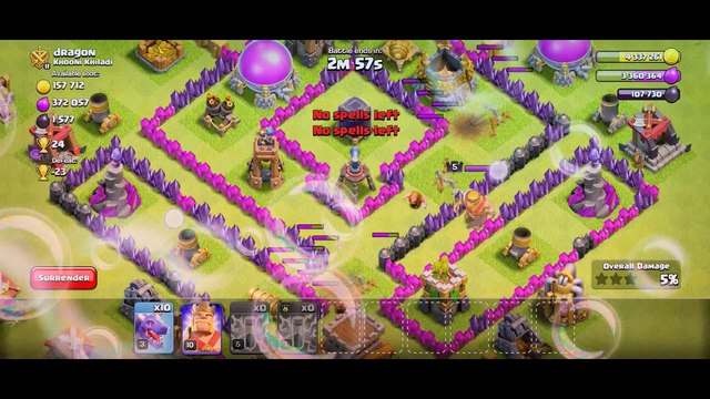 Attacking in clash of clans
