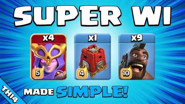 SUPER WI = EASY 3 STAR ATTACK!!! TH14 Attack Strategy | Clash of Clans