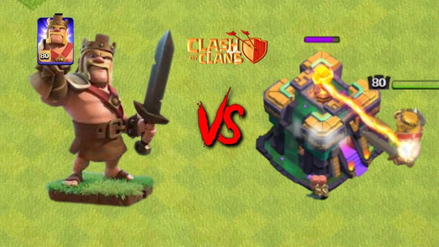 King barbarian vs TH 14 MAX | clash of clans