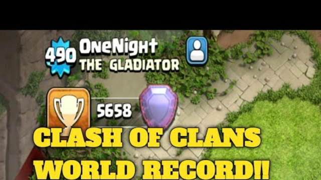 CLASH OF CLANS WORLD RECORD XP 490 #youtubeshorts