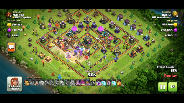 My biggest loot ever from Clash of Clans