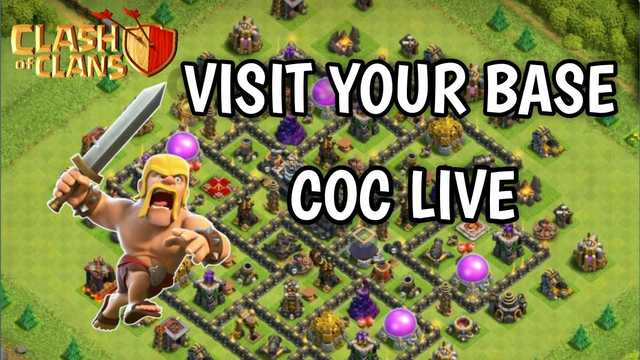 Base Visiting Live Streaming || Clash Of Clans